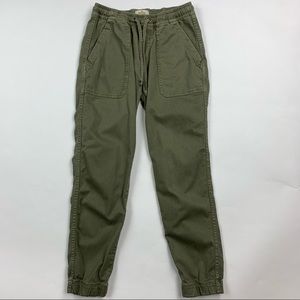 Marine Layer Green Drawstring Waist Joggers Small